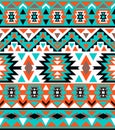 Seamless colorful navajo pattern