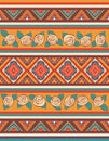 Seamless colorful navajo pattern