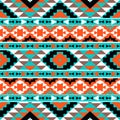 Seamless colorful navajo pattern