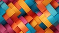 Seamless colorful paper art texture. Abstract and creative backdrop. Perfect for artistic and crafty concepts