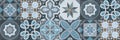 Seamless colorful patchwork Moroccan tile. motifs Majolica pottery tile.