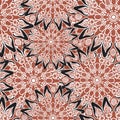 Seamless colorful pattern. Oriental style. Fabric or wallpaper texture. Royalty Free Stock Photo