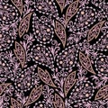 Seamless colorful pattern with paisley. Royalty Free Stock Photo