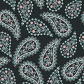 Seamless colorful pattern with paisley. Royalty Free Stock Photo