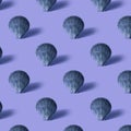 Seamless colorful pattern of shells on lilac color background. Royalty Free Stock Photo