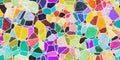 Seamless colorful rainbow broken marble mosaic tiles background texture Royalty Free Stock Photo