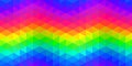 Seamless Colorful Rainbow Lowpoly Triangle Pattern Royalty Free Stock Photo
