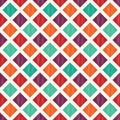 Seamless colorful rhombus tiles pattern Royalty Free Stock Photo