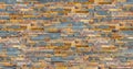 Seamless colorful slate wall texture