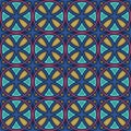 Seamless colorful stained glass pattern