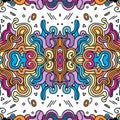 Seamless Colourful Doodles Background