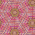 Seamless Colourful Hexagon Pattern Background And Textures.