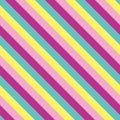 Seamless colourful kids fun striped background pattern Royalty Free Stock Photo