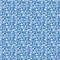 Seamless three-dimensional pattern in blue tones