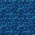 Seamless three-dimensional pattern in dark blue tones