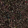 Seamless composition with grunge spray colorful blots on dark background Royalty Free Stock Photo