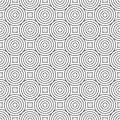 Seamless concentric circle pattern background.