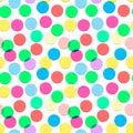 Seamless confetti pattern in candy colors