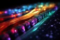 Seamless Connectivity Network of Massive Database Servers Linked by High-Speed Fiber Optic Cable Internet. created with Generative