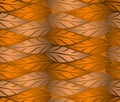 Seamless copper leaves background