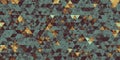 Seamless copper patina colored triangle mosaic low poly geometric background texture Royalty Free Stock Photo