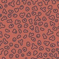 Seamless coral and plankton background.