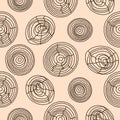 Seamless cork wood pattern. Wooden texture vector background.