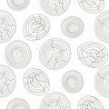 Seamless cork wood white pattern. Wooden texture vector background.