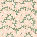 Seamless cotton flower pattern. Concept of organic environmentally friendly conscious consumption.