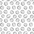 Seamless cotton pattern with flowers and fruits on a white background. Ideal for wrapping paper, greeting cards, textiles,