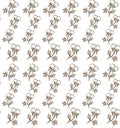 Seamless cotton pattern on white background. Ideal for wrapping paper, greeting cards, textile, wallpapers and decorations.