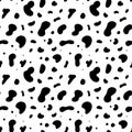 Seamless cow hide pattern. Vector repeat texture Royalty Free Stock Photo