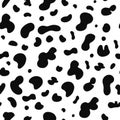 Seamless cow hide pattern. Vector repeat texture Royalty Free Stock Photo