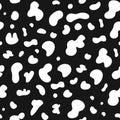 Seamless cow hide pattern. Vector repeat texture Royalty Free Stock Photo