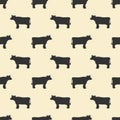 seamless cow pattern Royalty Free Stock Photo