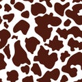 Seamless cow pattern. Cow background, cow skin pattern Royalty Free Stock Photo