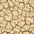 Seamless cracked ground background pattern Royalty Free Stock Photo