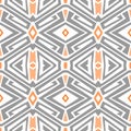 Seamless crazy colored geometric pattern over white background