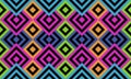 Seamless crazy colored tile or background with geometrical pattern