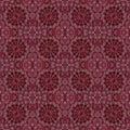 Seamless Crimson pattern with symmetric geometric ornament. Trendy seamless background for use in design, internet, web themes