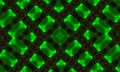 Seamless crossing lines pattern. Green Cross kaleidoscope