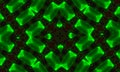 Seamless crossing lines pattern. Green Cross kaleidoscope
