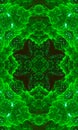 Seamless crossing lines pattern. Green Cross kaleidoscope. Vertical image