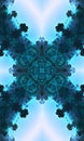 Seamless crossing lines pattern. Jade Cross kaleidoscope Vertical image