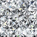 Seamless crystal diamond pattern Royalty Free Stock Photo