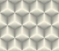 Seamless Cube Background. Monochrome Halftone Pattern