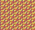 Seamless Cubes Pattern. Abstract Futuristic Wrapping Background.