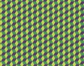 Seamless Cubes Pattern. 3d green vector geometric wallpaper, cube pattern background. Optical illusion.Modern Graphic Royalty Free Stock Photo