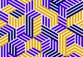 Seamless cubes vector background, lined boxes repeating tile pattern, 3D architecture and construction.