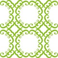 Seamless curled repeat pattern